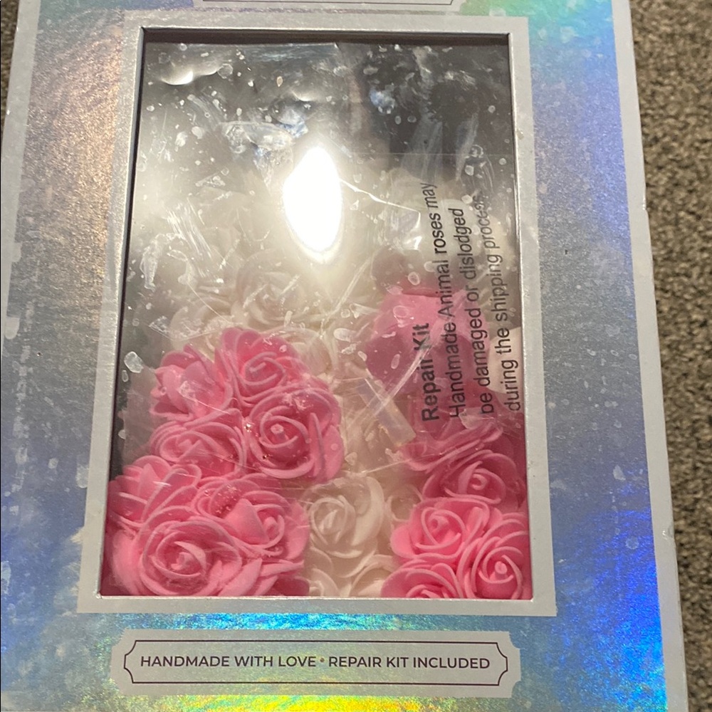 Pink and White Rose Soap Set